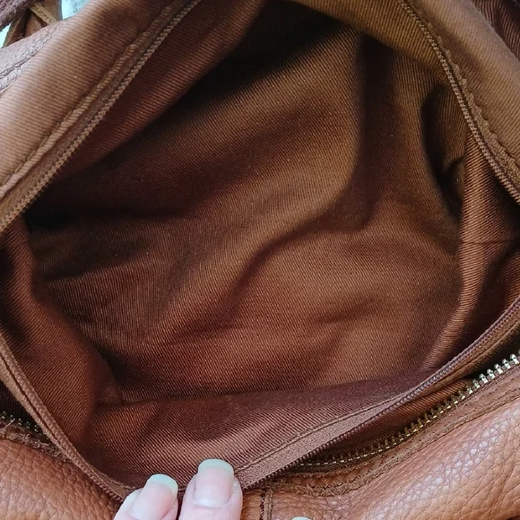 Fossil Tan Leather Satchel - Picture 11 of 16